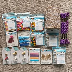 Small lot of random craft supplies